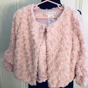 Bonnie Jean Pink super soft shrug size girls small